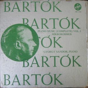Bartok : Mikrokosmos – Piano Music Volume 1 – Gyorgy Sandor Vox VBX 425 3 lp Box