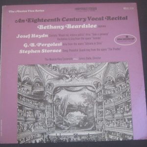 Beardslee / Bolle – Haydn , Pergolesi , Storace Monitor MCS (C) 2124 LP EX