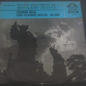 Beethoven Piano Concerto No. 1 / Moonlight Sonata Gulda Bohm ‎Decca ACL 84 LP