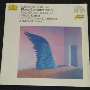 Beethoven Piano Concerto no.5 Sonatas 6 & 22 Kempff Leitner DGG 419 468-1 LP EX