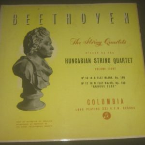 Beethoven Quartet No. 13 / 17 HUNGARIAN STRING QUARTET Columbia 33CX 1405 LP
