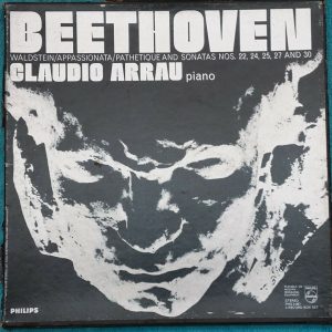 Beethoven Sonatas  Claudio Arrau – Piano  Philips  PHS 3-907 3 LP Box