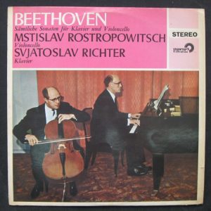 Beethoven Sonatas , Piano & Cello – Rostropovich – Richter ED1 RARE !