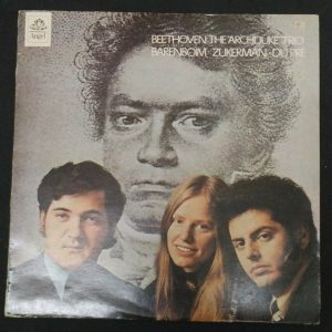 Beethoven ‎- The Archduke Trio Du Pré Barenboim Zukerman ASD 2572 lp EX