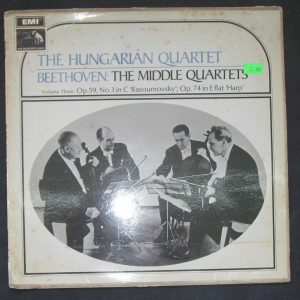 Beethoven – The Middle Quartets . The Hungarian Quartet . HMV EMI lp