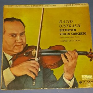 Beethoven – Violin Concerto   Cluytens David Oistrakh  Columbia CX 1672 LP ED1