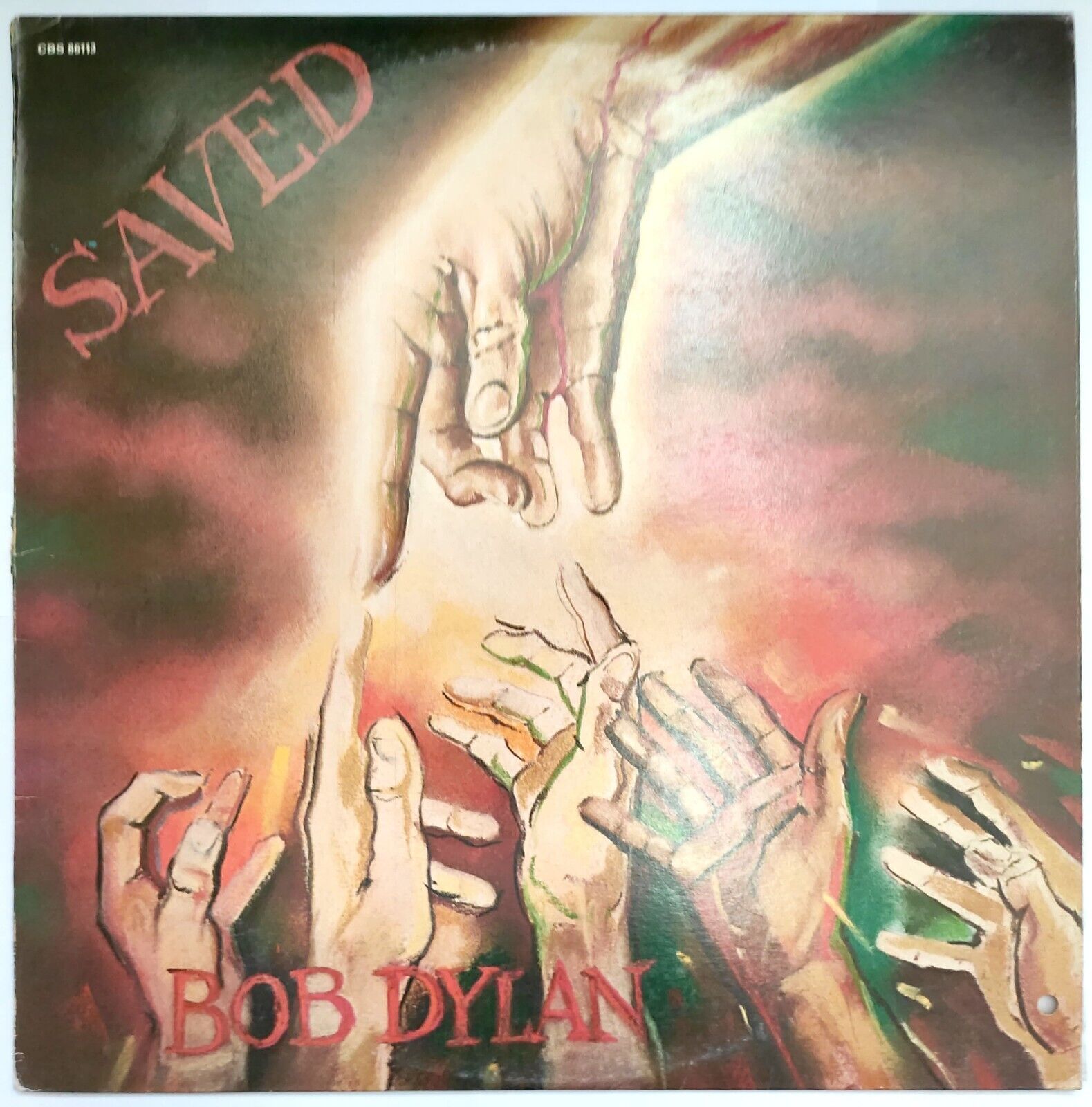 Bob Dylan – Saved LP 12" Vinyl 1980 Israel Pressing CBS