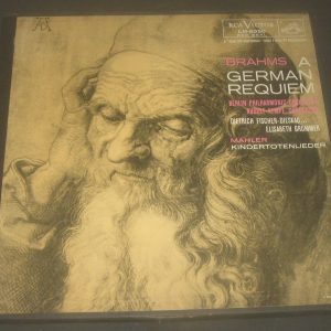 Brahms A German Requiem  Kempe Fischer-Dieskau RCA  LM-6050 2 LP Box USA 50’s
