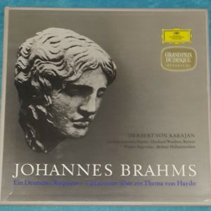 Brahms – A German Requiem Variations on a Theme by Haydn Karajan DGG 2 LP Box