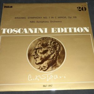 Brahms Symphony No. 1 Toscanini RCA Victrola ‎ AT 115 lp ex