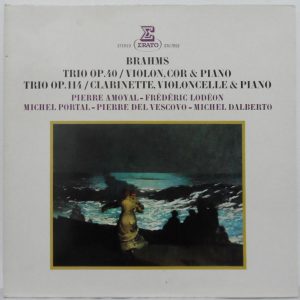 Brahms – Trio Op. 40 / 114 LP Dalberto Amoyal Lodeon Portal Vescovo ERATO 71159