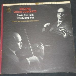 Brahms Violin Concerto David Oistrakh Klemperer Angel S 35836 lp EX