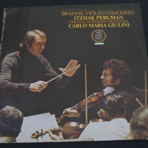 Brahms Violin Concerto – Itzhak Perlman / Maria Giulini ANGEL R 163343 lp EX