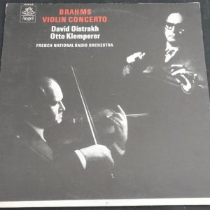 Brahms Violin Concerto Klemperer David Oistrach Angel 35836 lp ex