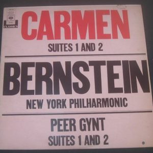 CARMEN / PEER GYNT – SUITES 1 & 2 Bernstein CBS 61350 lp EX