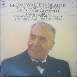 CBS 61784 Brahms 3 Masterpieces CSO Bruno Walter LP