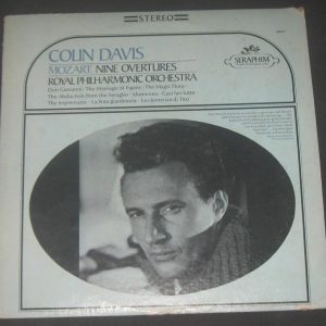 COLIN DAVIS – Mozart Nine Overtures Seraphim 60037 lp EX Don Giovanni