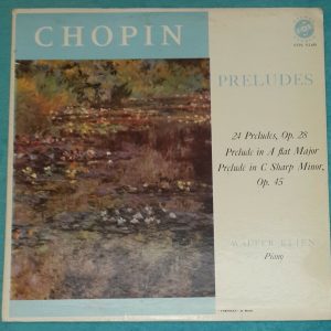 Chopin ‎- Preludes Piano – Walter Klein  VOX STPL 512.650 LP EX