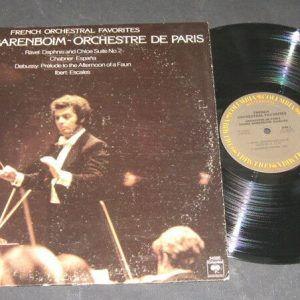 Daniel Barenboim Debussy Ravel Orchestra de Paris Columbia lp