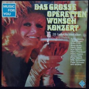Das Grosse Operetten Wunschkonzert vol 5 LP Sylvia Geszty Hilde Guden Telefunken