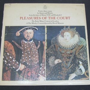 David Munrow Pleasures Of The Court  Susato & Morley Angel lp