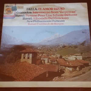 De Burgos – Falla , Granados , Ravel El Amor Brujo Decca ‎JB 50 lp EX