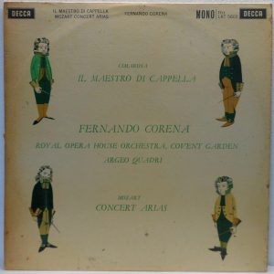 Decca LXT 5602 CIMAROSA – IL MAESTRO DI CAPPELLA Royal Opera CORNEA Argeo Quadri