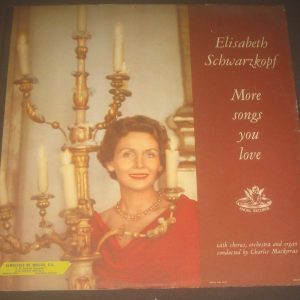 Elisabeth Schwarzkopf – More Songs You Love Mackerras Angel 35530 LP 50’s