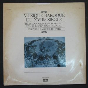 Ensemble Baroque De Paris – Telemann Quantz Scarlatti Bach Handel BAM lp RARE