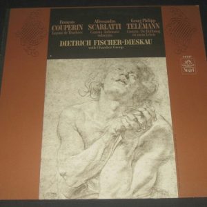 Fischer-Dieskau –  Scarlatti , Telemann , Couperin Cantatas  Angel 36237 lp MONO