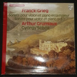 Franck / Grieg  ‎– Violin Sonatas  Sebok Grumiaux  Philips ‎9500 568 lp EX