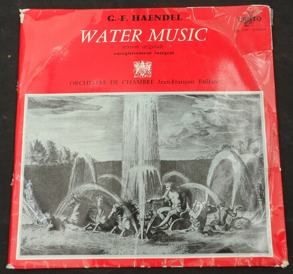 G.F. Haendel  – Water Music Paillard  Erato LDE 3143 lp