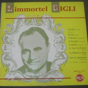 GIGLI –  The Immortal Gigli  RCA 630 495 lp 50’s