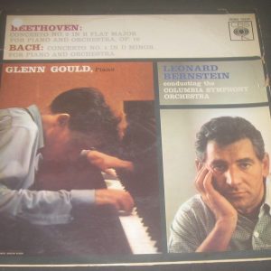 GLENN GOULD – BEETHOVEN / BACH – Piano Concerto CBS ED1 Israeli lp 1st Press