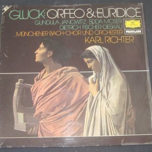 GLUCK : Orfeo & Euridge Fischer-Dieskau / Janowitz RICHTER DGG 2726043 2 LP EX