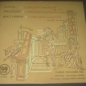 GLUCK PERGOLESI BOCCHERINI – WANAUSEK flute Adler Gielen Pathe VOX PL 9440 LP 55