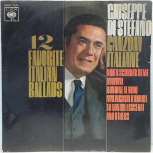 Giuseppe Di Stefano – 12 Favorite Italian Ballads LP CBS MONO 72252 classical