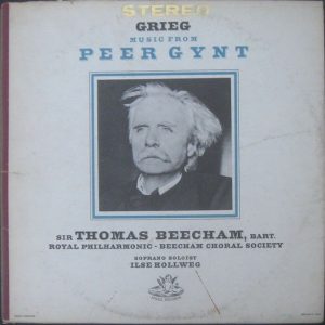 Grieg – Music From Peer Gynt / Beecham Angel S 35445 LP 1957