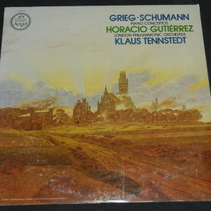 Grieg , Schumann Gutierrez  Tennstedt  Piano Concertos Angel S-37510 lp