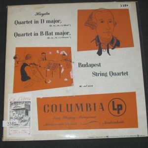 HAYDN QUARTET D MAJOR & B FLAT Budapest String Quartet Columbia Blue label lp