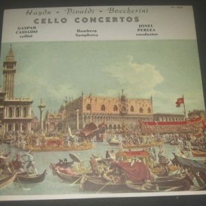 HAYDN / VIVALDI / BOCCHERINI CELLO CONCERTOS – CASSADO Perlea VOX PL 10790 LP EX