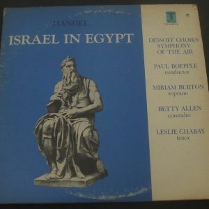 Handel Israel In Egypt Paul Boepple Vox Turnabout TVS 34557/8 2 LP