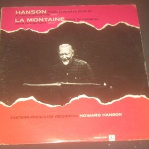 Hanson / La Montaine : Piano Concerto / Birds Of Paradise Mercury ERA 1006 LP