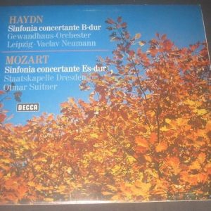 Haydn / Mozart Sinfonia Concertante Neumann / Suitner Decca SXL 21164-B LP EX