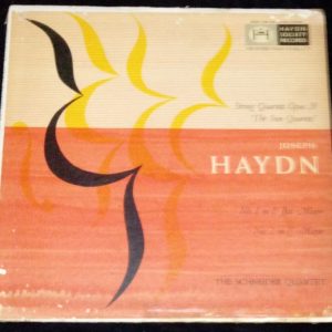 Haydn Sun Quartets  1 & 2 op.20   Schneider Quartet HS-9086 LP USA 50’s RARE !