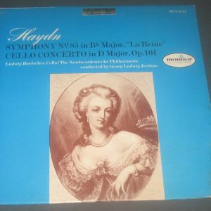 Haydn Symphony No. 85 Cello Concerto Hoelscher / Jochum Monitor MCS 2122 lp