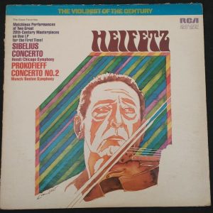 Heifetz – Sibelius – Prokofieff Violin Concertos RCA LSC 4010 lp EX