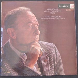 Jascha Heifetz – Munch : Beethoven Violin Concerto RCA LM 1992 lp
