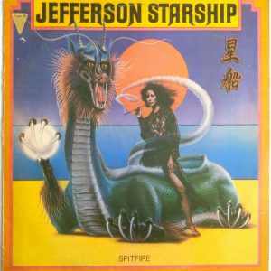 Jefferson Starship – Spitfire LP 1976 Israel Pressing Psychedelic Rock Grunt