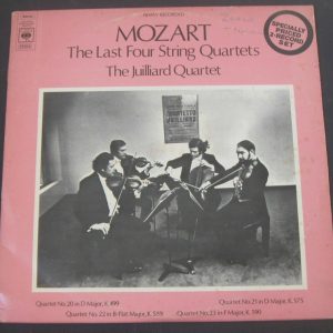Juilliard Quartet – Mozart The Last Four String Quartets CBS 79204 2 lp EX